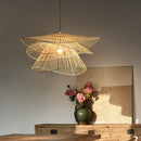 GobekUsa Bamboo Rattan Pendant Light Weaving Chandelier Wicker Lamp
