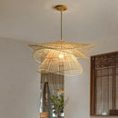 GobekUsa Bamboo Rattan Pendant Light Weaving Chandelier Wicker Lamp