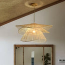 GobekUsa Bamboo Rattan Pendant Light Weaving Chandelier Wicker Lamp