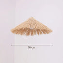 GobekUsa Chinese Rattan Pendant Lights Hand-woven Straw Hat Lampshade Ceiling Chandelier