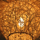 GobekUsa Chinese Rattan Pendant Lights Hand-woven Straw Hat Lampshade Ceiling Chandelier