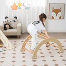 2-in-1 Arch Rocker with Soft Cushion for Toddlers-Natural by LJGDeals
