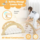 2-in-1 Arch Rocker with Soft Cushion for Toddlers-Natural by LJGDeals