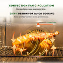 36 Inch Freestanding Custom Gas Range with 6 Sealed Burners Cooktop, Rapid Convection Oven, Natural Gas/LP Convertible - AK-G36N05A-1