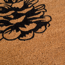 Nature Lover Pine Cone Coir Doormat