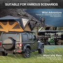 Naturnest Andromeda Khaki Soft Shell Rooftop Tent With Large Panoramic Skylight & YKK Doors (SAK72384)