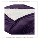 Velvet Plush Sherpa Bed Blanket - Sherpa Fleece Collection by Great Bay Home