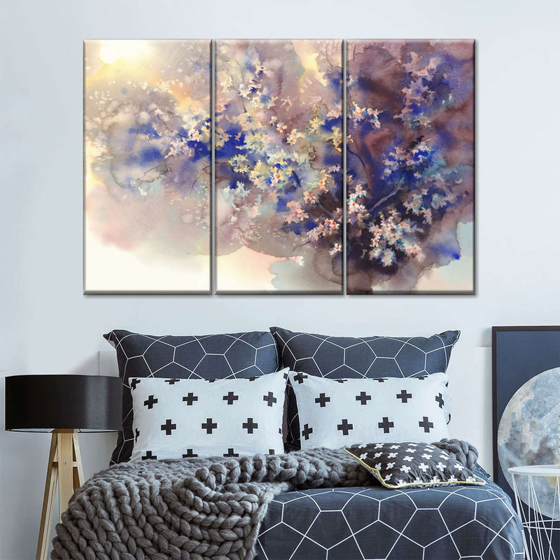 Cherry Floral Abstract Wall Art