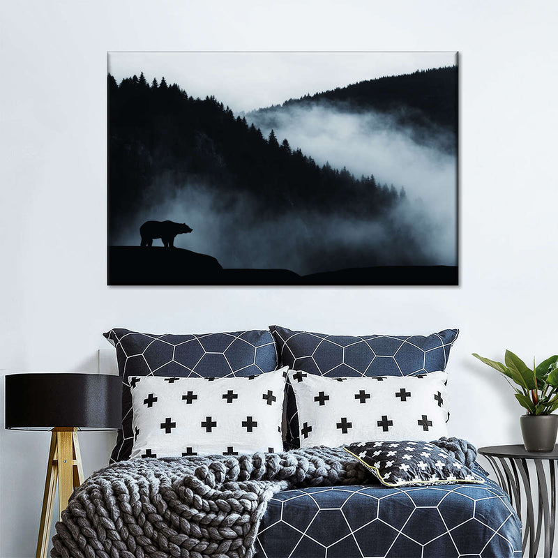 Misty Mountain Bear Wall Art