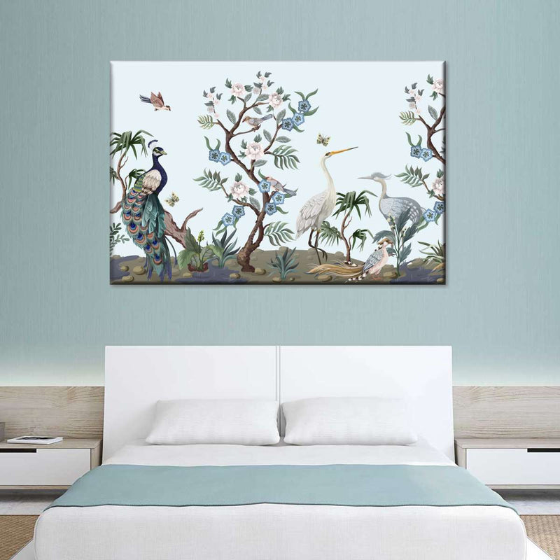 Chinoiserie Style Birds Wall Art