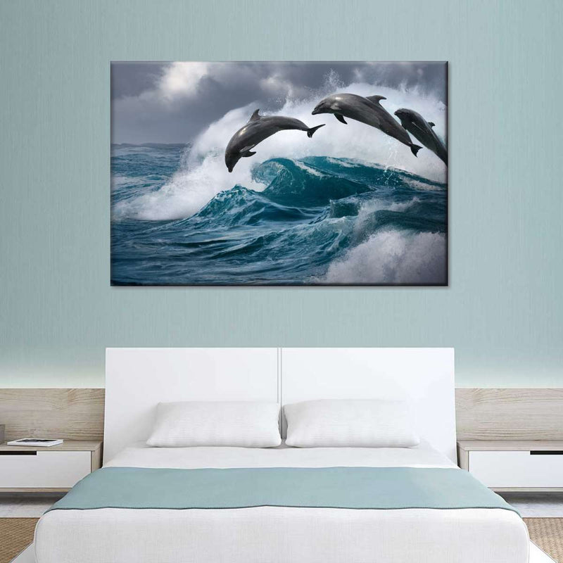 Leaping Dolphins Wall Art