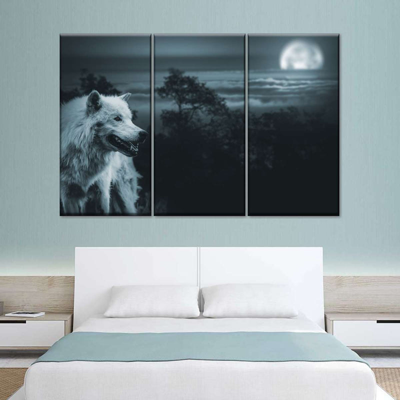 Moon Wolf Wall Art