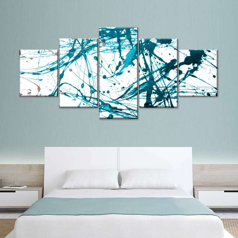 Teal Abstract Wall Art