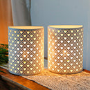 Set of 2 8''H Wall Sconce Lamp (Heart Shape white)