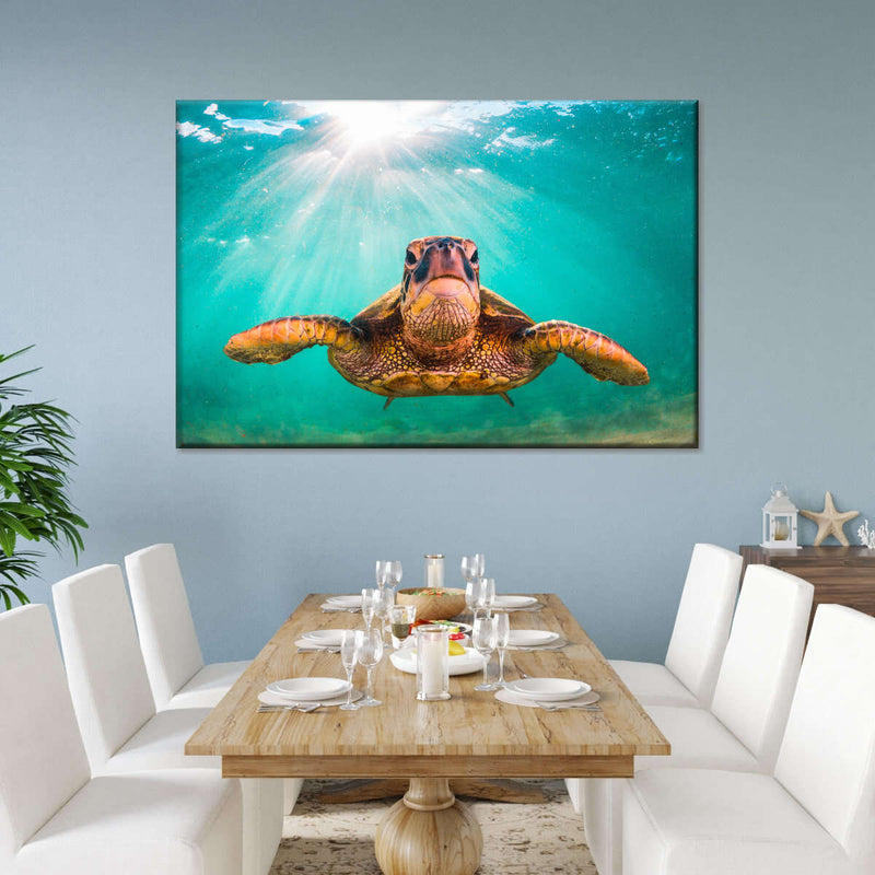 Maui Green Turtle Wall Art