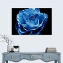 Misty Blue Rose Wall Art