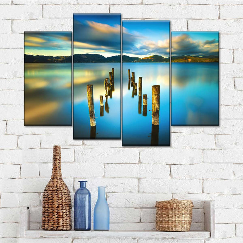 Massaciuccoli Lake Sunset Wall Art