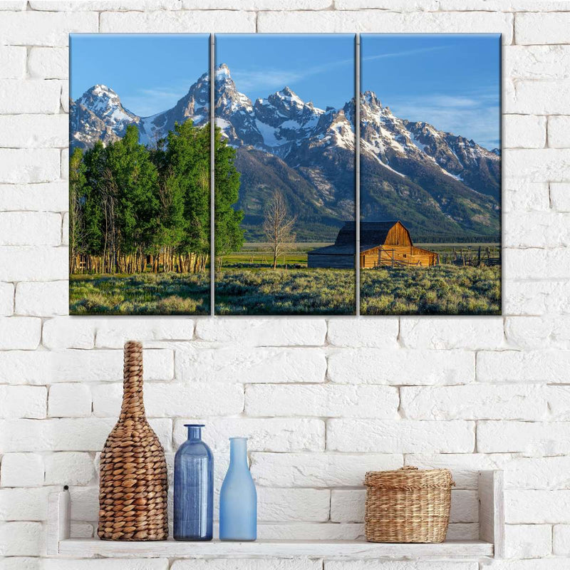 Grand Teton Mountains Barn Wall Art