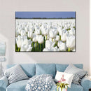 Endless White Tulips Wall Art