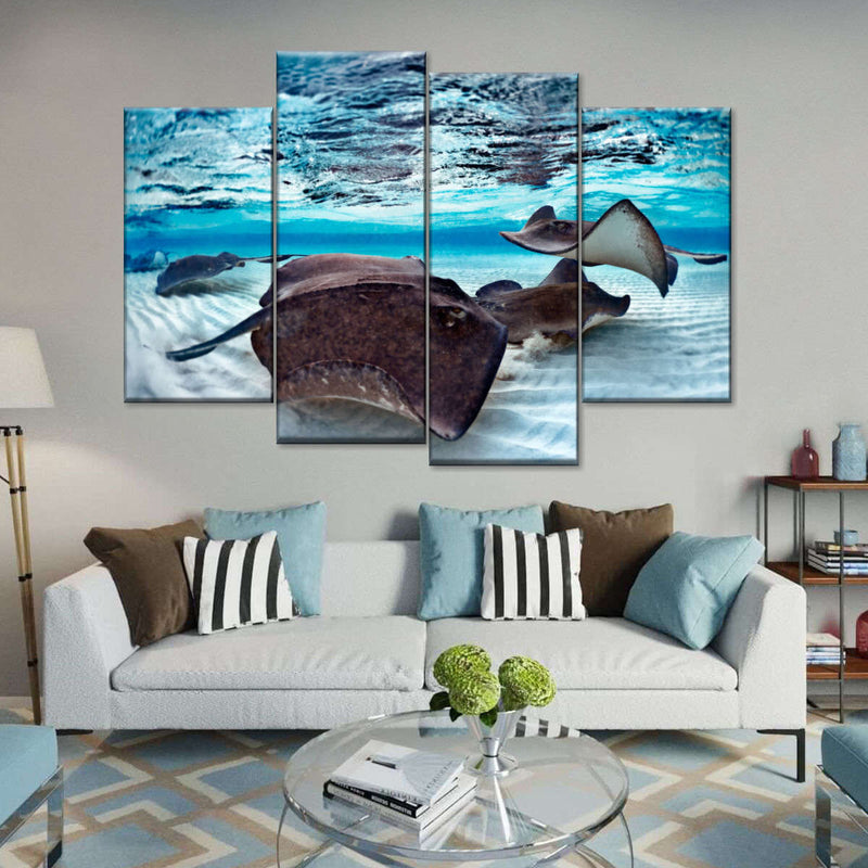 Stingrays Sea Life Wall Art