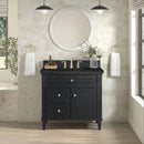 James Martin Lorelai 36" Single Bathroom Vanity, Black Onyx