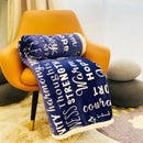 GobekUsa Cozy Printed Flannel Double-Layer Blanket for Office Napping and Sofa Cover