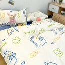 GobekUsa Cute Cartoon Printed Bedding Set | Washed Skin-Friendly | Queen/King Size