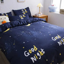 GobekUsa Cute Cartoon Printed Bedding Set | Washed Skin-Friendly | Queen/King Size