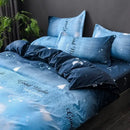 GobekUsa Cute Cartoon Printed Bedding Set | Washed Skin-Friendly | Queen/King Size