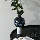 GobekUsa Geometric Circle Star Glass Vase: Handicraft Home Decor Flower Arrangement Accessory