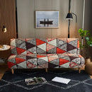 GobekUsa Bohemian Mandala Futon Sofa Cover - No Armrest Couch Slipcover