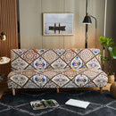 GobekUsa Bohemian Mandala Futon Sofa Cover - No Armrest Couch Slipcover