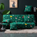 GobekUsa Bohemian Mandala Futon Sofa Cover - No Armrest Couch Slipcover
