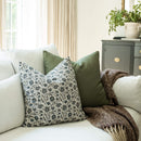 Celine Blue Floral Pillow Cover