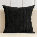 Navy & charcoal corduroy corn grain cushion cover living room set by Decorbites