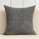 Navy & charcoal corduroy corn grain cushion cover living room set by Decorbites