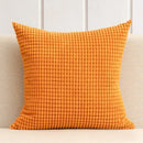 Navy & charcoal corduroy corn grain cushion cover living room set by Decorbites