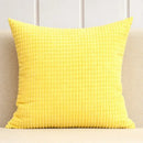 Navy & charcoal corduroy corn grain cushion cover living room set by Decorbites
