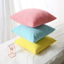 Navy & charcoal corduroy corn grain cushion cover living room set by Decorbites