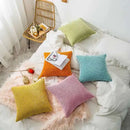 Navy & charcoal corduroy corn grain cushion cover living room set by Decorbites