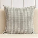 Navy & charcoal corduroy corn grain cushion cover living room set by Decorbites