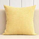Navy & charcoal corduroy corn grain cushion cover living room set by Decorbites