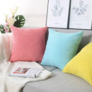 Navy & charcoal corduroy corn grain cushion cover living room set by Decorbites