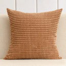 Navy & charcoal corduroy corn grain cushion cover living room set by Decorbites