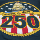 Navy 250th Anniversary Flag 3'x5' - Official | Made in USA by Flagman of America