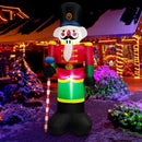 8 Feet Inflatable Nutcracker Soldier with 2 Built-in LED Lights by LJGDeals