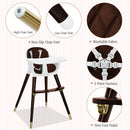 3-In-1 Adjustable Baby High Chair with Soft Seat Cushion for Toddlers by LJGDeals