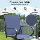 2 Pieces 360 Rotating Bar Stool Set with Armrests for Patio by DirectDeals