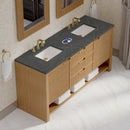 James Martin Solene 72" Double Bathroom Vanity, Seaside Oak