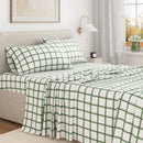 Turkish Cotton Flannel Sheet Set - Plaid & Stripe Collection by Great Bay Home